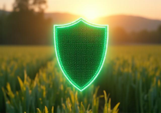 Abstract representation of data security in a green environment